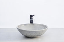 Load image into Gallery viewer, Concrete vessel sink characterised by its beautiful outside texture and perfectly smoothed inside.