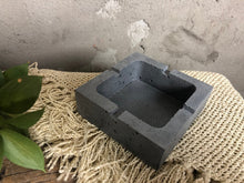 Load image into Gallery viewer, A high-quality concrete ashtray with a perfect cubist design that will delight smokers with its functionality.