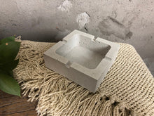 Load image into Gallery viewer, A high-quality concrete ashtray with a perfect cubist design that will delight smokers with its functionality.