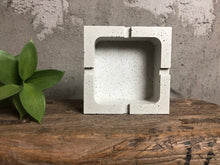 Load image into Gallery viewer, A high-quality concrete ashtray with a perfect cubist design that will delight smokers with its functionality.