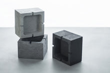 Load image into Gallery viewer, A high-quality concrete ashtray with a perfect cubist design that will delight smokers with its functionality.
