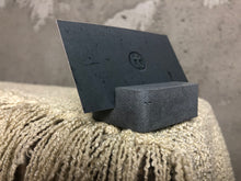 Load image into Gallery viewer, Concrete business card stand with timeless design and that will become a decoration for your desk, reception or counter.