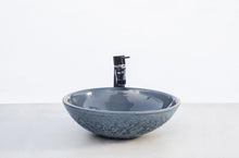 Load image into Gallery viewer, Concrete vessel sink characterised by its beautiful outside texture and perfectly smoothed inside.