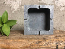 Load image into Gallery viewer, A high-quality concrete ashtray with a perfect cubist design that will delight smokers with its functionality.
