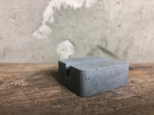 Load image into Gallery viewer, Concrete business card stand with timeless design and that will become a decoration for your desk, reception or counter.
