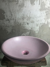 Load image into Gallery viewer, Concrete vessel sink characterised by its beautiful outside texture and perfectly smoothed inside.
